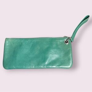HOBO‎ Turquoise Leather Wristlet